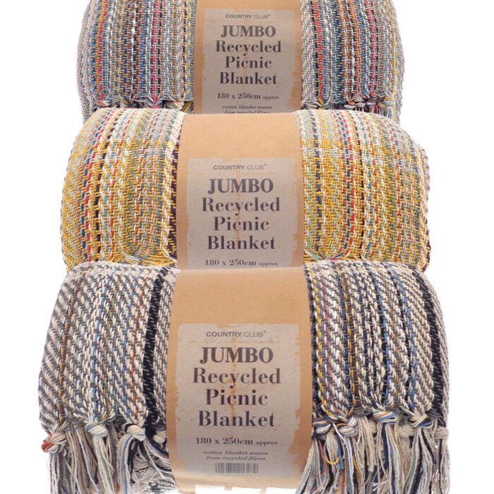 Jumbo recycled picnic blanket Thumbnail