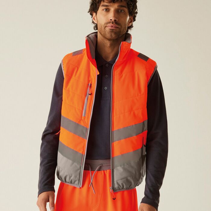 Hi-vis two-tone thermal bodywarmer Thumbnail