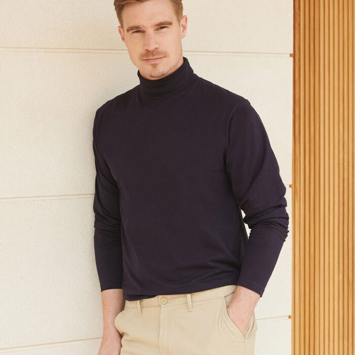 Long sleeve roll neck top Thumbnail