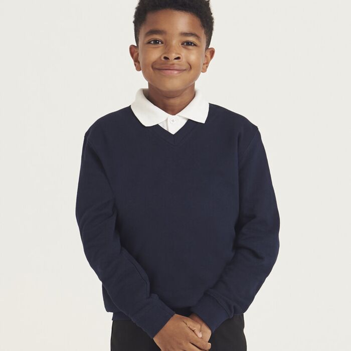 Kids Academy v-neck sweatshirt Thumbnail