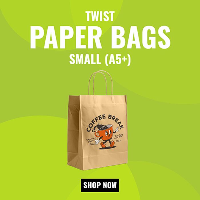 Twist Paper Bags - Small (A5+) Thumbnail