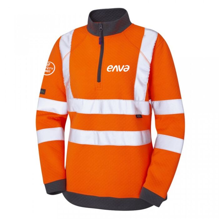 EcoViz Women's 1/4 Zip Sweatshirt Thumbnail