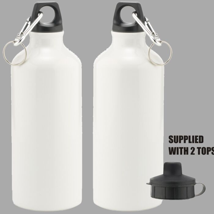 Water Bottle 600ml C/W 2 Cap Styles Thumbnail